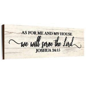 Jetec As for Me and My House We Will Serve The Lord Wall Sign