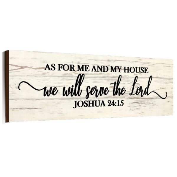 Jetec As for Me and My House We Will Serve The Lord Wall Sign
