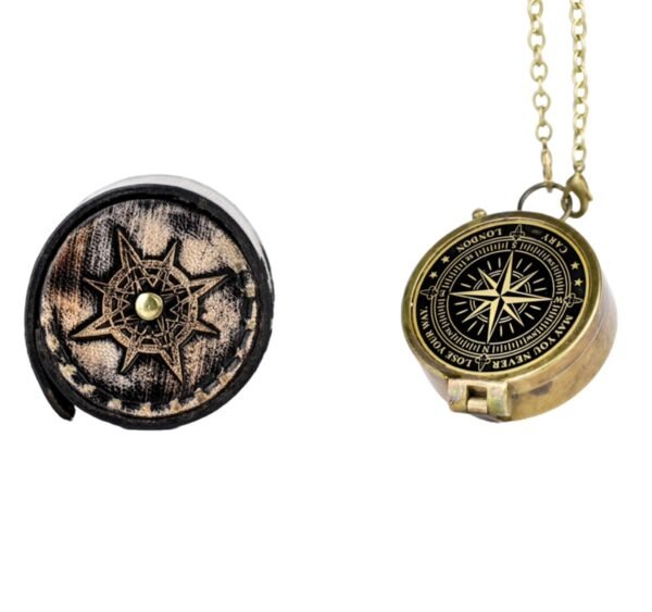 Handmade Antique Vintage Brass Compass