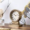 81SGLLBqquL._AC_UF894,1000_QL80_ NIKKY HOME Vintage Gold Table Clock